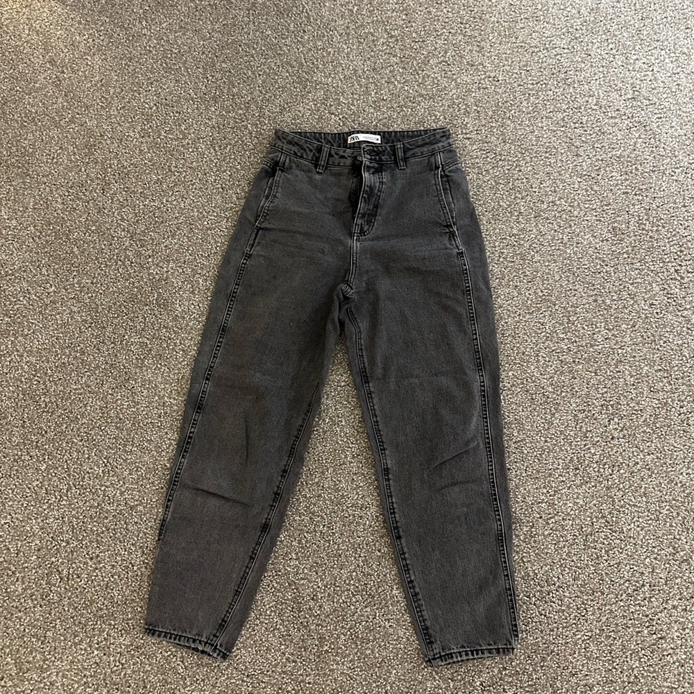 Zara Charcoal Denim Jeans
